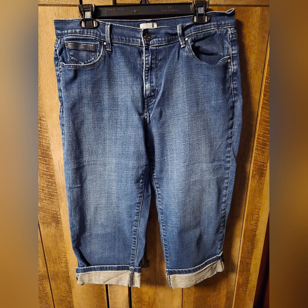 Levi's 515 Blue Denim Capri Jeans